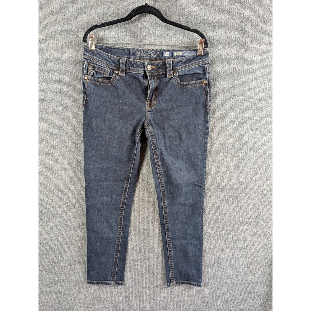 Miss Me Womens Mid Rise Skinny Jeans Dark Wash Denim MS5151S128 Size 31